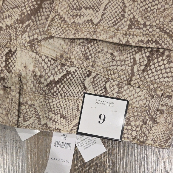 White House Black Market Cream and Brown Jeggings - Picture 6 of 9